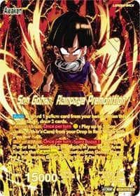 Son Gohan // Son Gohan, Rampage Premonition (SLR) - Beyond Generations - Dragon Ball Super: Masters card