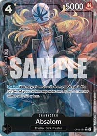Absalom (Alternate Art) - Wings of the Captain - One Piece Card Game card