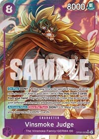 Vinsmoke Judge (Alternate Art) - Wings of the Captain - One Piece Card Game card
