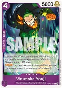 Vinsmoke Yonji (067) - Wings of the Captain - One Piece Card Game card