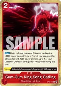 Gum-Gum King Kong Gatling - Wings of the Captain - One Piece Card Game card