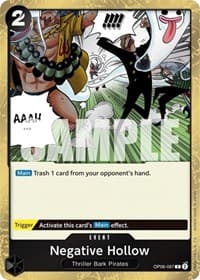 Negative Hollow - Wings of the Captain - One Piece Card Game card