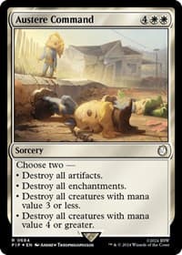 Austere Command (Surge Foil) - Universes Beyond: Fallout - Magic: The Gathering card