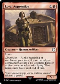 Loyal Apprentice (Surge Foil) - Universes Beyond: Fallout - Magic: The Gathering card