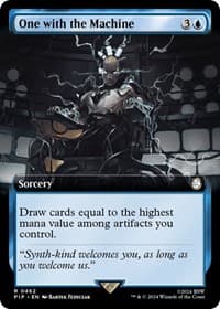 One with the Machine (Extended Art) - Universes Beyond: Fallout - Magic: The Gathering card