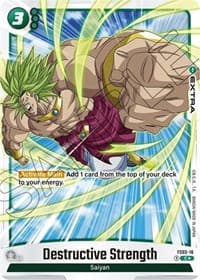 Destructive Strength (Bonus Pack Alternate Art) - Starter Deck 3: Broly - Dragon Ball Super: Fusion World card