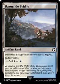 Razortide Bridge (Surge Foil) - Universes Beyond: Fallout - Magic: The Gathering card