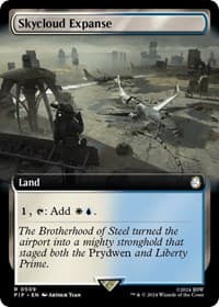 Skycloud Expanse (Extended Art) - Universes Beyond: Fallout - Magic: The Gathering card