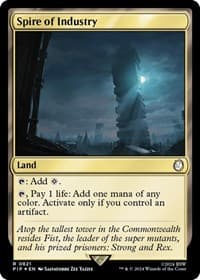 Spire of Industry (Surge Foil) - Universes Beyond: Fallout - Magic: The Gathering card