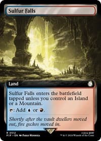 Sulfur Falls (Extended Art) - Universes Beyond: Fallout - Magic: The Gathering card