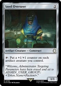 Steel Overseer (Surge Foil) - Universes Beyond: Fallout - Magic: The Gathering card
