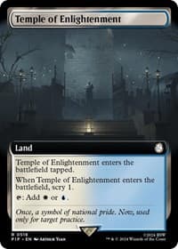 Temple of Enlightenment (Extended Art) - Universes Beyond: Fallout - Magic: The Gathering card
