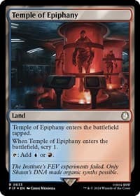Temple of Epiphany (Surge Foil) - Universes Beyond: Fallout - Magic: The Gathering card
