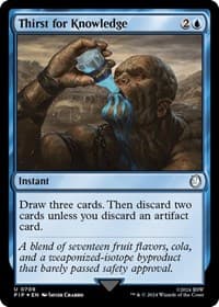 Thirst for Knowledge (Surge Foil) - Universes Beyond: Fallout - Magic: The Gathering card