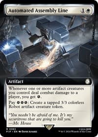 Automated Assembly Line (Extended Art) - Universes Beyond: Fallout - Magic: The Gathering card