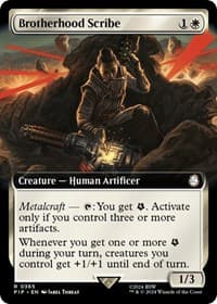 Brotherhood Scribe (Extended Art) - Universes Beyond: Fallout - Magic: The Gathering card