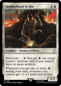 Brotherhood Scribe (Surge Foil) - Universes Beyond: Fallout - Magic: The Gathering card