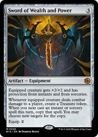 Sword of Wealth and Power - Outlaws of Thunder Junction: The Big Score - Magic: The Gathering card