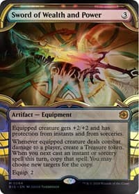 Sword of Wealth and Power (Showcase) (Raised Foil) - Outlaws of Thunder Junction: The Big Score - Magic: The Gathering card