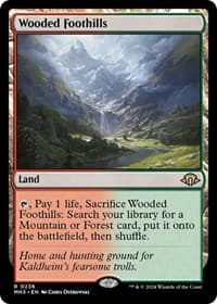 Wooded Foothills - Modern Horizons 3 - Magic: The Gathering card