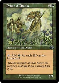 Priest of Titania (Retro Frame) - Modern Horizons 3 - Magic: The Gathering card
