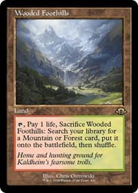Wooded Foothills (Retro Frame) - Modern Horizons 3 - Magic: The Gathering card