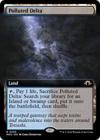 Polluted Delta (Extended Art) - Modern Horizons 3 - Magic: The Gathering card