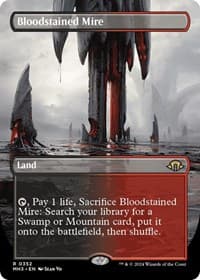 Bloodstained Mire (Borderless) - Modern Horizons 3 - Magic: The Gathering card