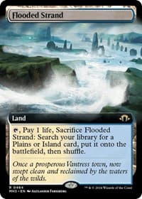 Flooded Strand (Extended Art) - Modern Horizons 3 - Magic: The Gathering card
