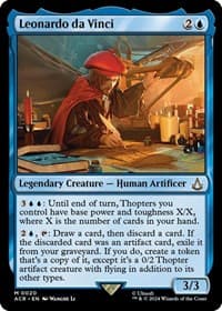 Leonardo da Vinci - Universes Beyond: Assassin's Creed - Magic: The Gathering card