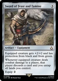 Sword of Feast and Famine - Universes Beyond: Assassin's Creed - Magic: The Gathering card