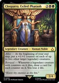 Cleopatra, Exiled Pharaoh - Universes Beyond: Assassin's Creed - Magic: The Gathering card