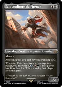 Ezio Auditore da Firenze (Foil Etched) - Universes Beyond: Assassin's Creed - Magic: The Gathering card