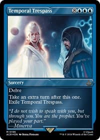 Temporal Trespass (Foil Etched) - Universes Beyond: Assassin's Creed - Magic: The Gathering card