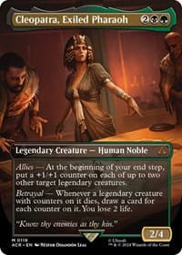 Cleopatra, Exiled Pharaoh (Borderless) - Universes Beyond: Assassin's Creed - Magic: The Gathering card