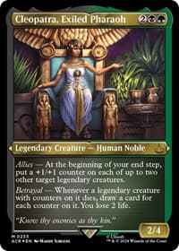 Cleopatra, Exiled Pharaoh (Foil Etched) - Universes Beyond: Assassin's Creed - Magic: The Gathering card
