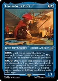 Leonardo da Vinci (Foil Etched) - Universes Beyond: Assassin's Creed - Magic: The Gathering card