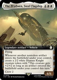 The Prydwen, Steel Flagship (Extended Art) - Universes Beyond: Fallout - Magic: The Gathering card