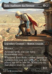 Ezio Auditore da Firenze (Borderless) - Universes Beyond: Assassin's Creed - Magic: The Gathering card