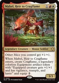 Mabel, Heir to Cragflame - Bloomburrow - Magic: The Gathering card