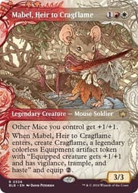 Mabel, Heir to Cragflame (Showcase) - Bloomburrow - Magic: The Gathering card