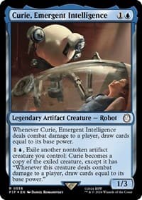 Curie, Emergent Intelligence (Surge Foil) - Universes Beyond: Fallout - Magic: The Gathering card