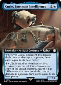 Curie, Emergent Intelligence (Extended Art) - Universes Beyond: Fallout - Magic: The Gathering card