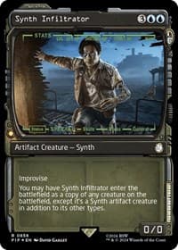 Synth Infiltrator (Showcase) (Surge Foil) - Universes Beyond: Fallout - Magic: The Gathering card