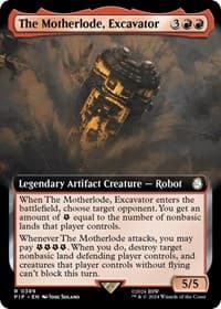 The Motherlode, Excavator (Extended Art) - Universes Beyond: Fallout - Magic: The Gathering card