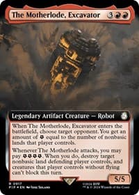 The Motherlode, Excavator (Extended Art) (Surge Foil) - Universes Beyond: Fallout - Magic: The Gathering card