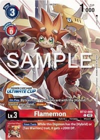 Flamemon (Ultimate Cup 2024) - Across Time - Digimon Card Game card