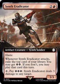 Synth Eradicator (Extended Art) (Surge Foil) - Universes Beyond: Fallout - Magic: The Gathering card
