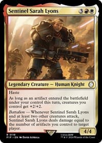 Sentinel Sarah Lyons - Universes Beyond: Fallout - Magic: The Gathering card
