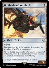 Brotherhood Vertibird (Surge Foil) - Universes Beyond: Fallout - Magic: The Gathering card